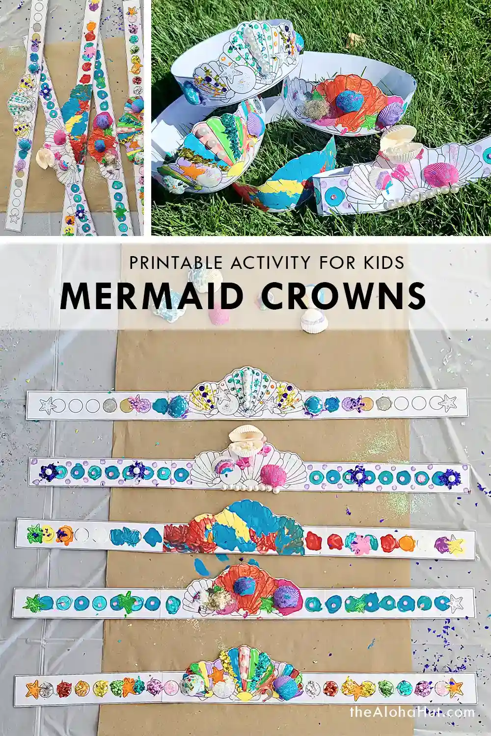 Mermaid Crowns - Kids Activity - Mermaid Party