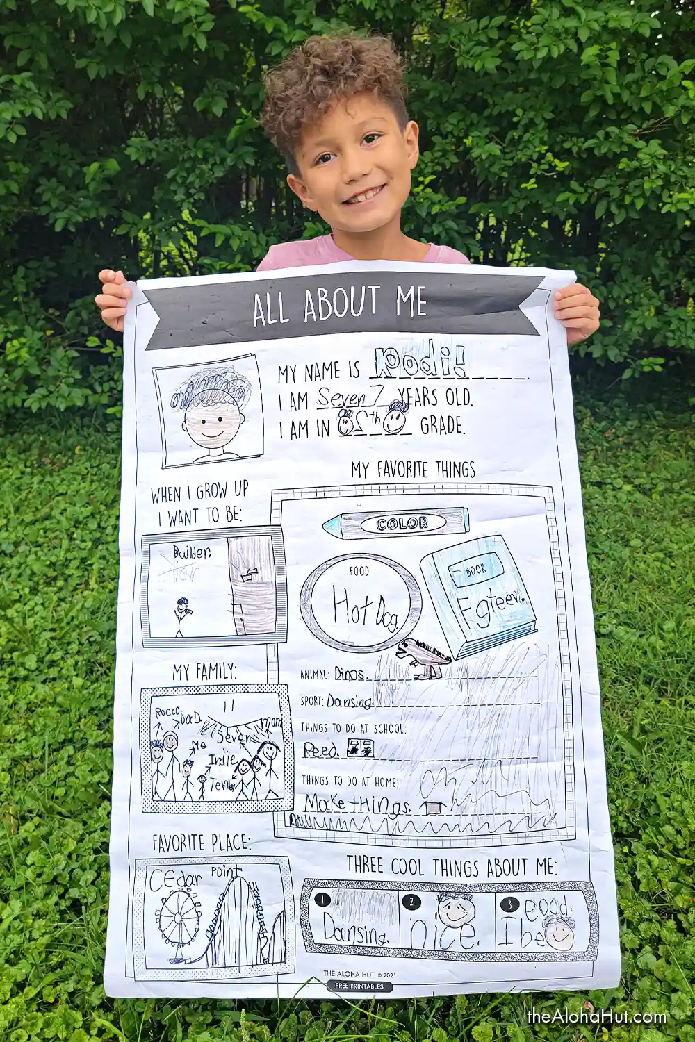 All About Me Poster - Back to School