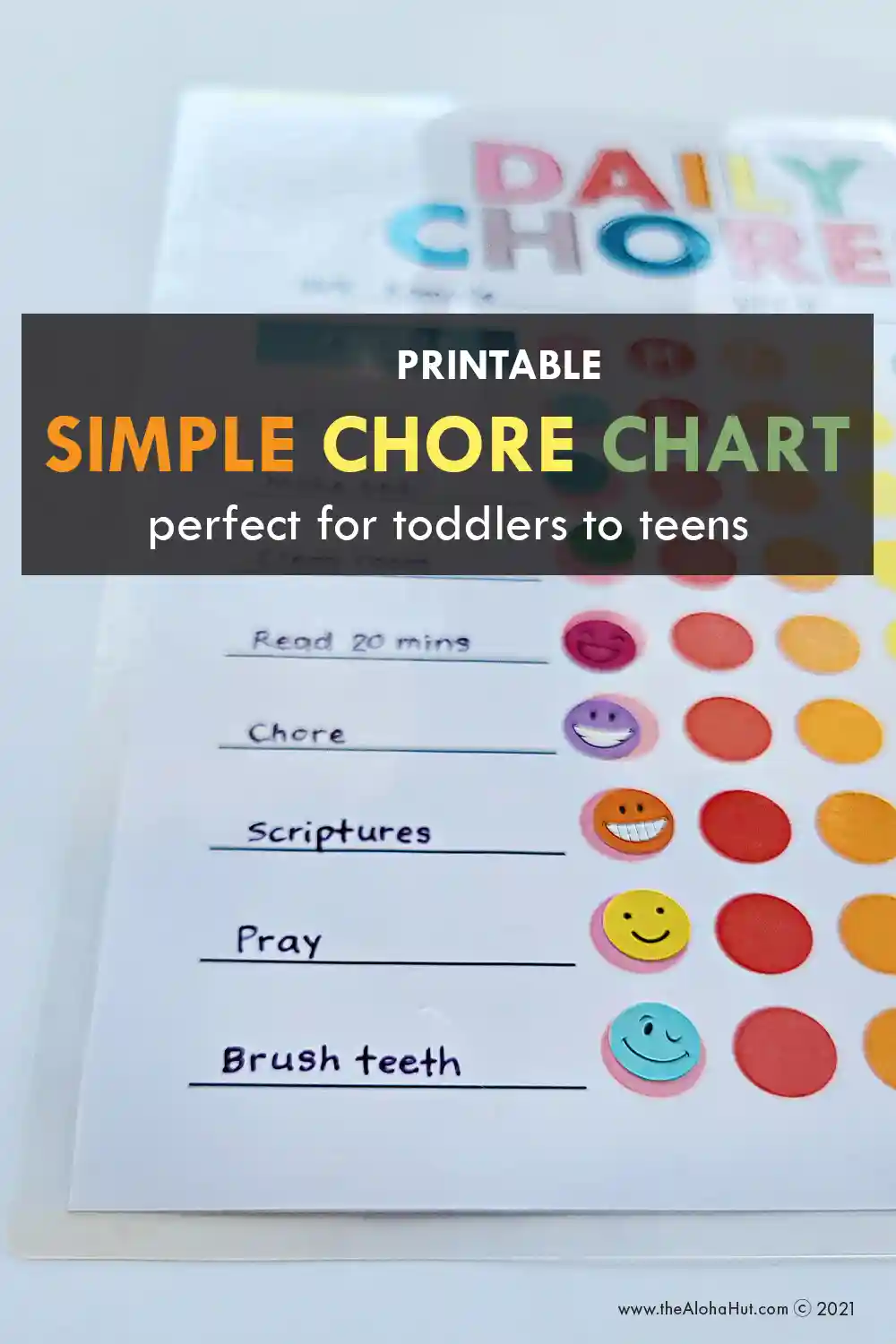 How to Help Kids with Chores + Chore Chart