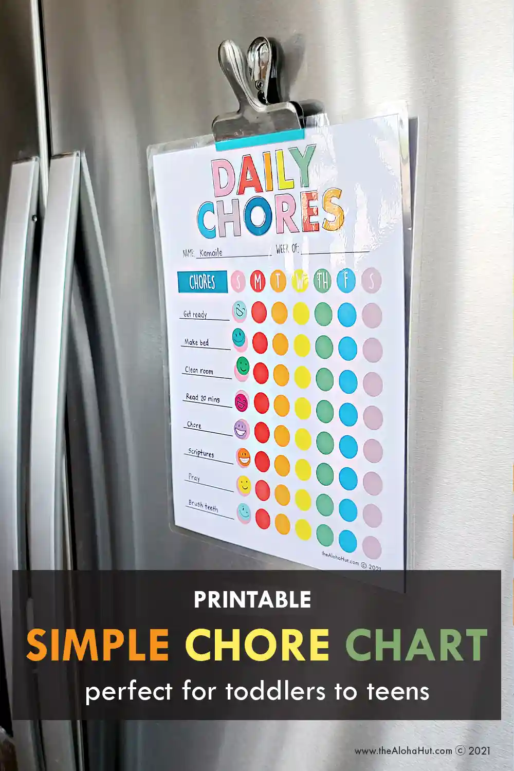 How to Help Kids with Chores + Chore Chart