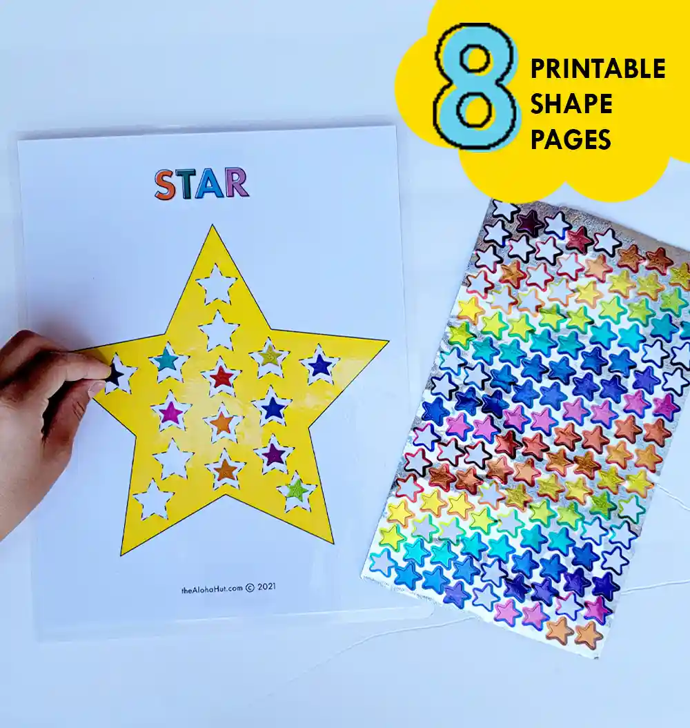 Shape Sorting Activity - printable - toddler activity - early childhood education - preschool