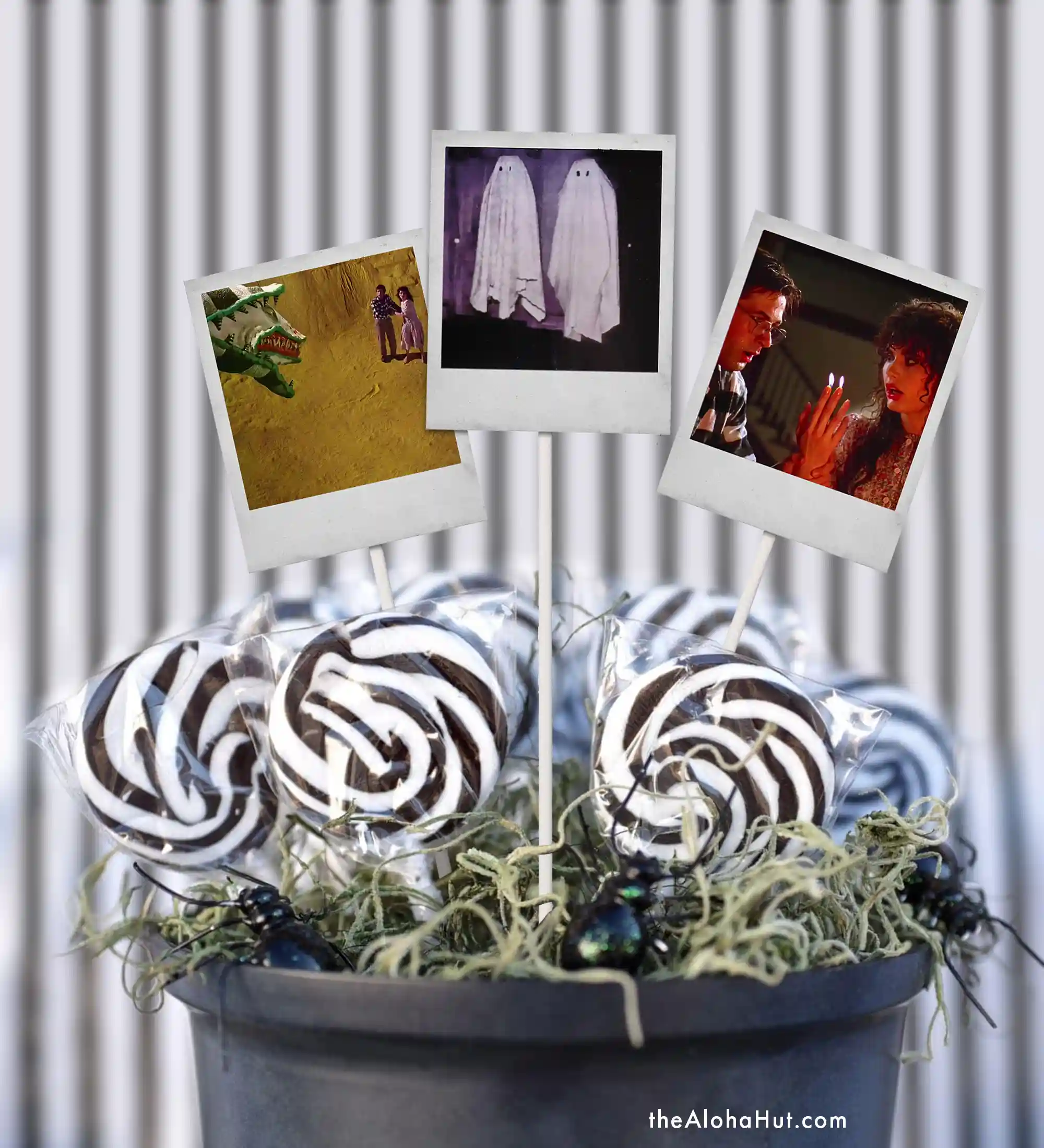 Beetlejuice Halloween Party Ideas - Polaroid Centerpieces Decor