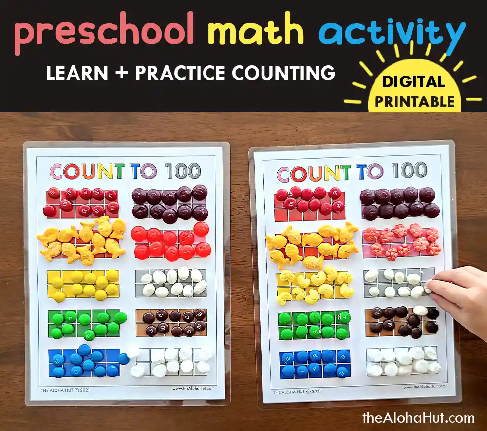 Preschool Math Activity - Count to 100