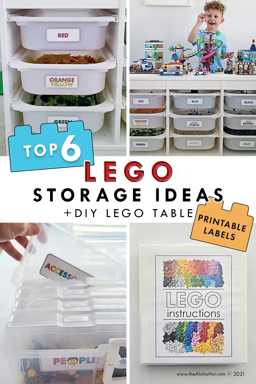 Lego table ideas with storage sale