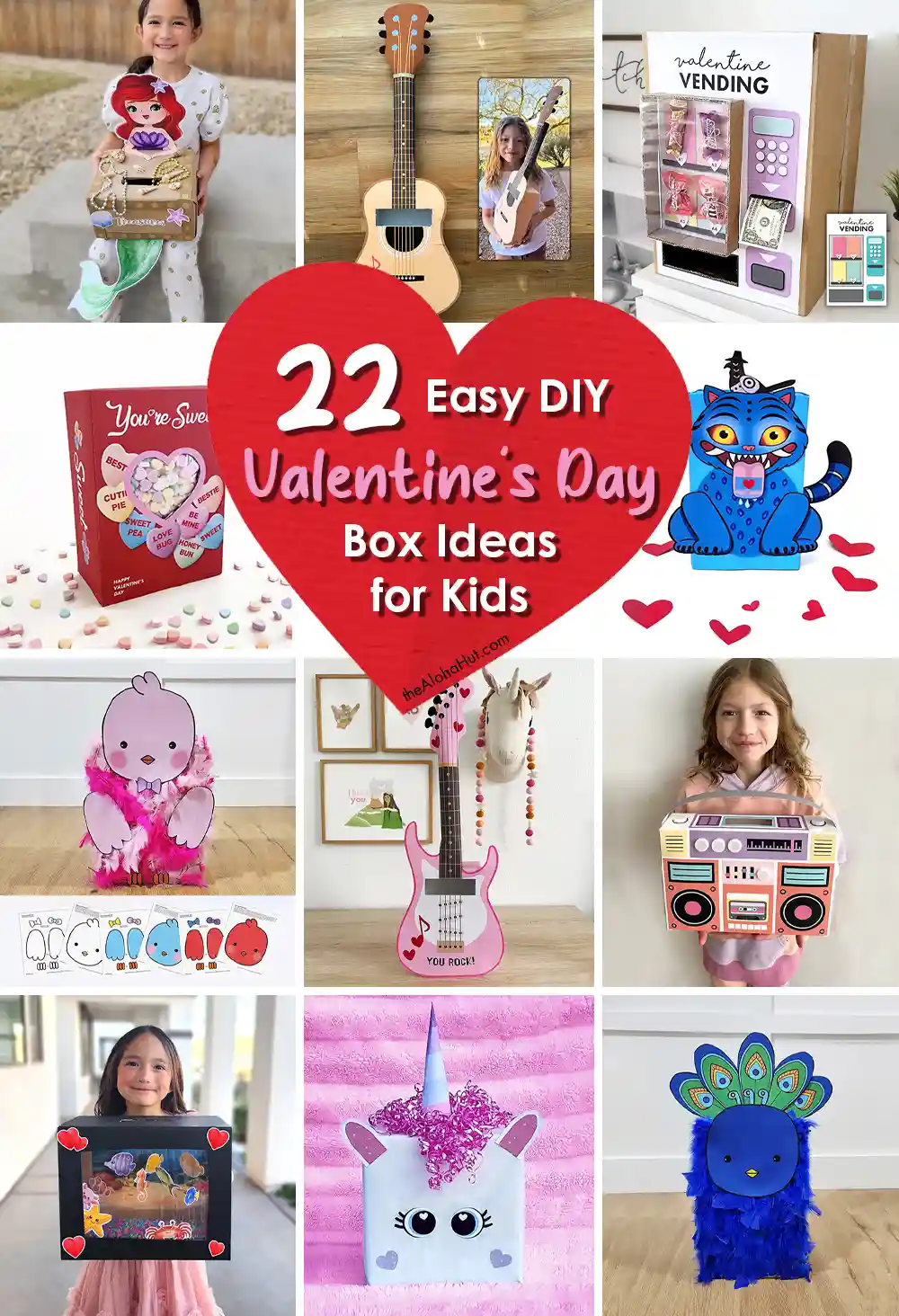 Easy DIY Valentines Day Boxes for Kids Classroom Parties